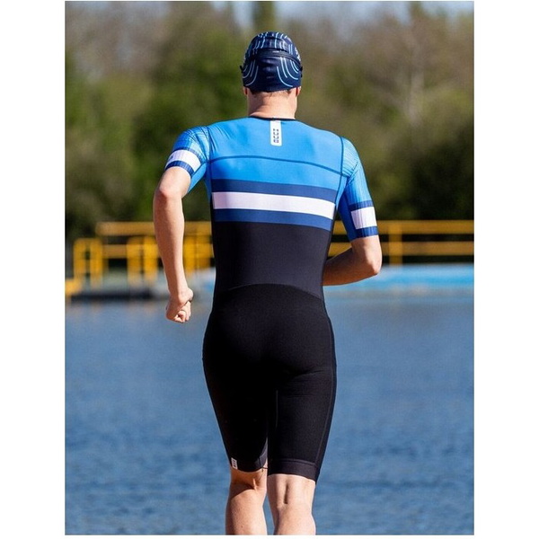 2026 HUUB Mens Tri Band Pro Tri Suit TRIBPTSBN - Blue / Navy
